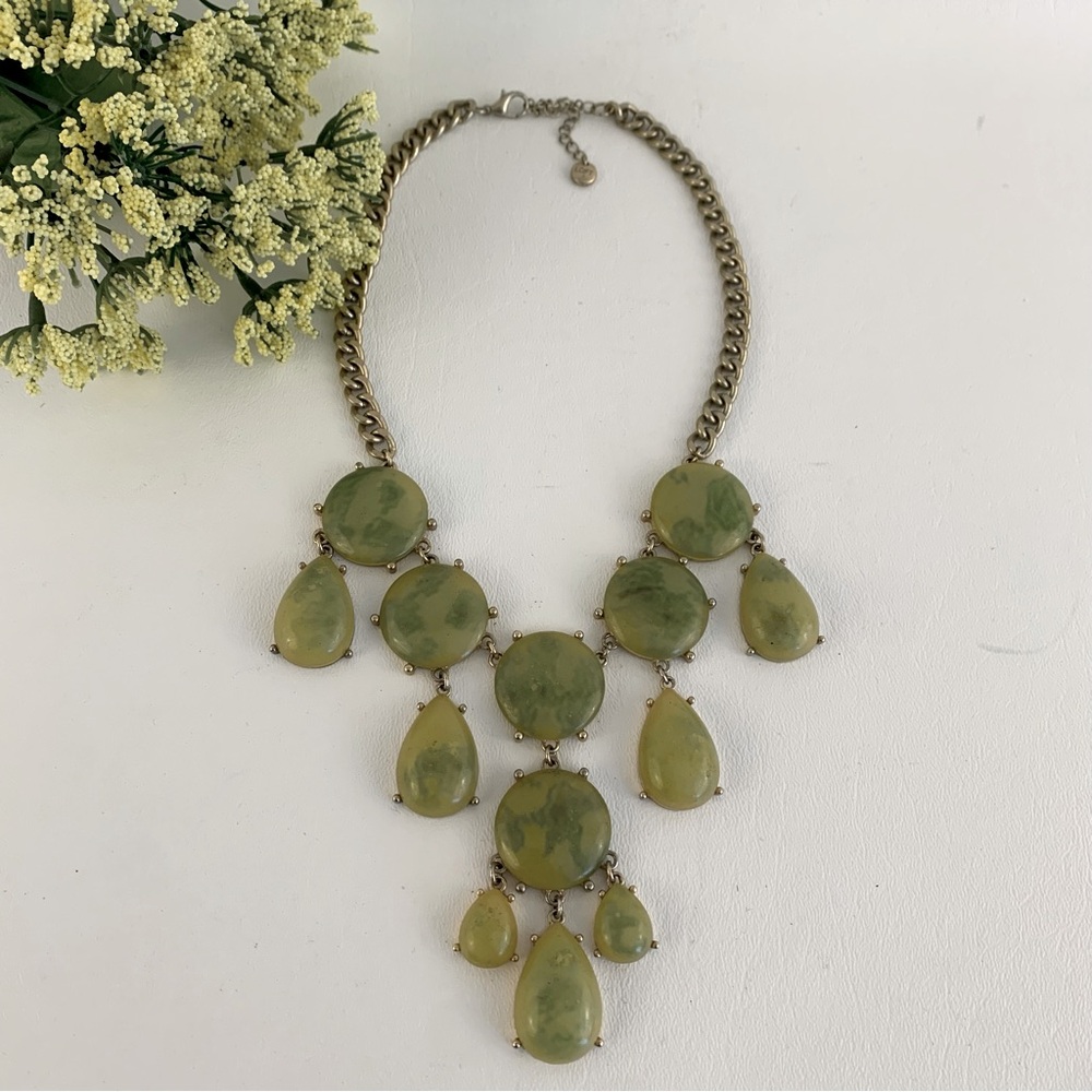 Loft Green Statement Necklace